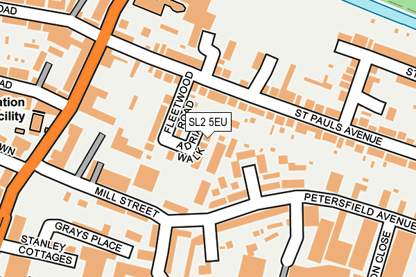 SL2 5EU map - OS OpenMap – Local (Ordnance Survey)