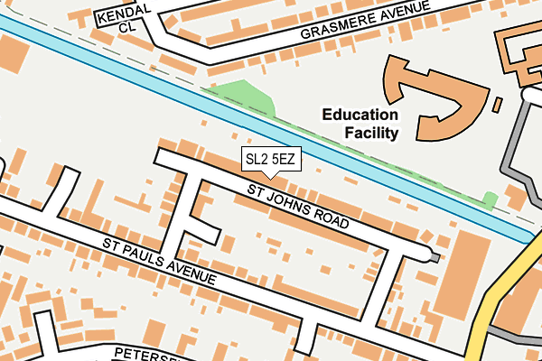 SL2 5EZ map - OS OpenMap – Local (Ordnance Survey)