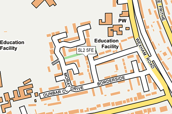 SL2 5FE map - OS OpenMap – Local (Ordnance Survey)