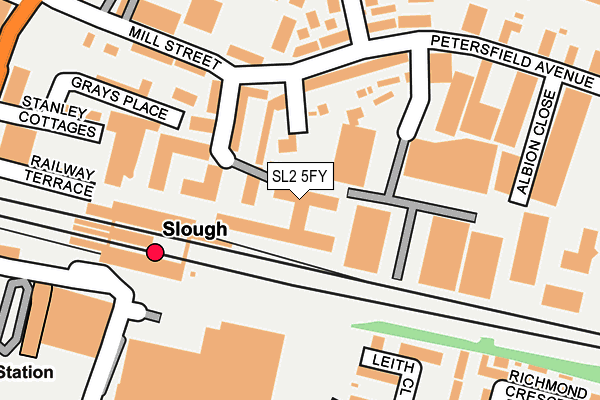 SL2 5FY map - OS OpenMap – Local (Ordnance Survey)