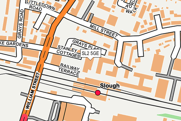 SL2 5GE map - OS OpenMap – Local (Ordnance Survey)