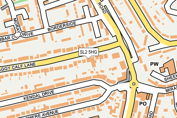 SL2 5HG map - OS OpenMap – Local (Ordnance Survey)