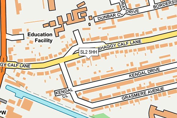 SL2 5HH map - OS OpenMap – Local (Ordnance Survey)