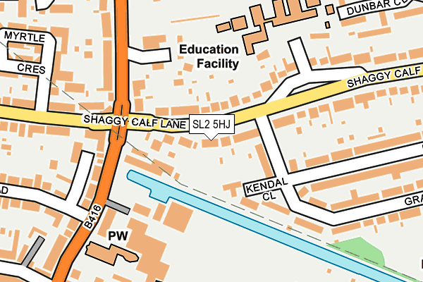 SL2 5HJ map - OS OpenMap – Local (Ordnance Survey)