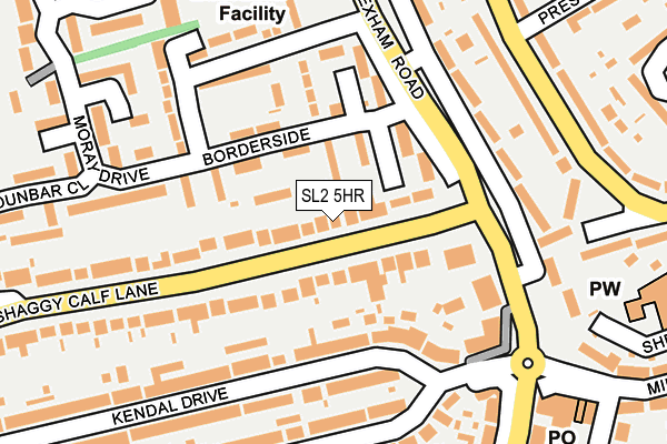 SL2 5HR map - OS OpenMap – Local (Ordnance Survey)