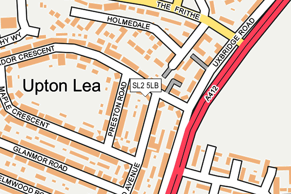 SL2 5LB map - OS OpenMap – Local (Ordnance Survey)