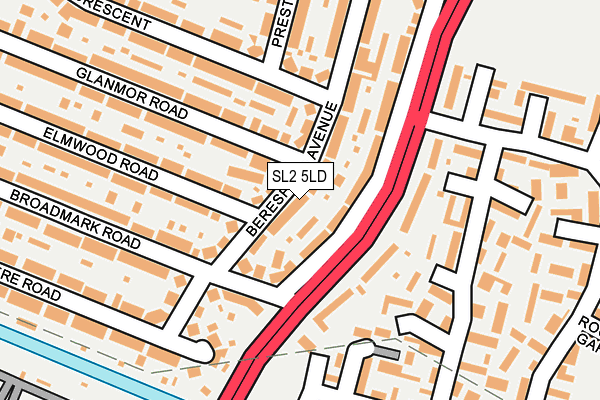 SL2 5LD map - OS OpenMap – Local (Ordnance Survey)
