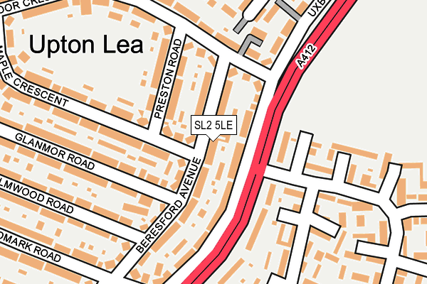 SL2 5LE map - OS OpenMap – Local (Ordnance Survey)