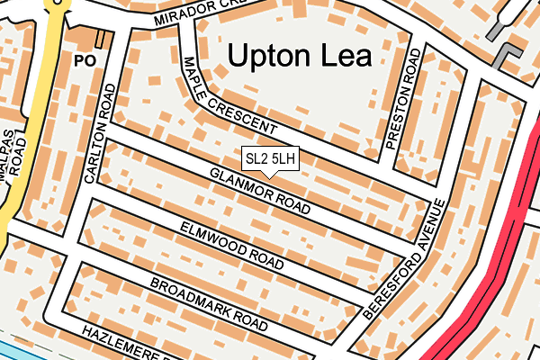 SL2 5LH map - OS OpenMap – Local (Ordnance Survey)