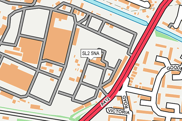 SL2 5NA map - OS OpenMap – Local (Ordnance Survey)