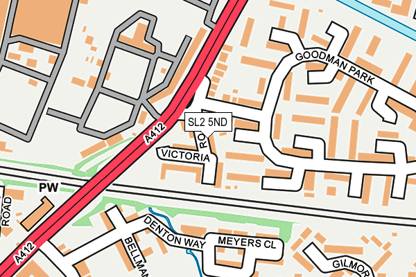 SL2 5ND map - OS OpenMap – Local (Ordnance Survey)