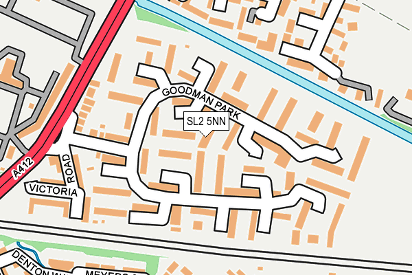 SL2 5NN map - OS OpenMap – Local (Ordnance Survey)