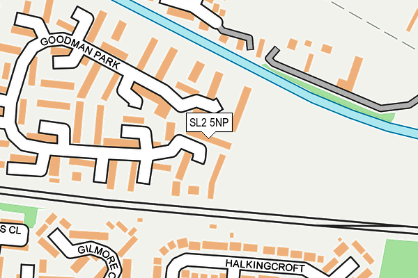 SL2 5NP map - OS OpenMap – Local (Ordnance Survey)