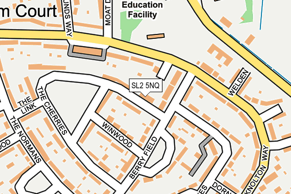 SL2 5NQ map - OS OpenMap – Local (Ordnance Survey)