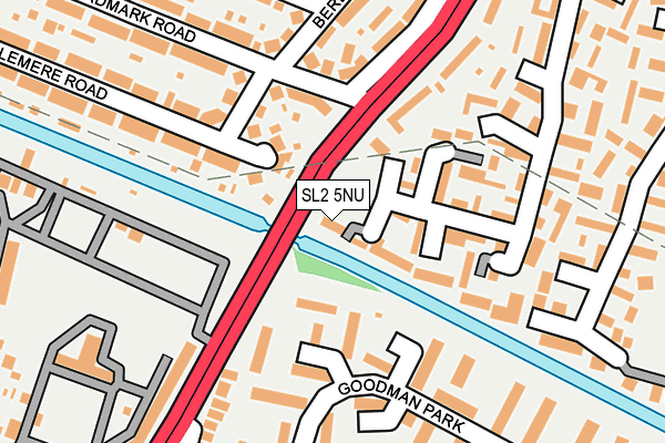 SL2 5NU map - OS OpenMap – Local (Ordnance Survey)