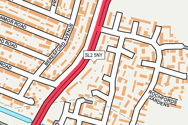 SL2 5NY map - OS OpenMap – Local (Ordnance Survey)