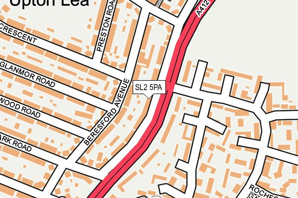 SL2 5PA map - OS OpenMap – Local (Ordnance Survey)