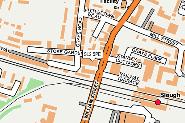 SL2 5PE map - OS OpenMap – Local (Ordnance Survey)