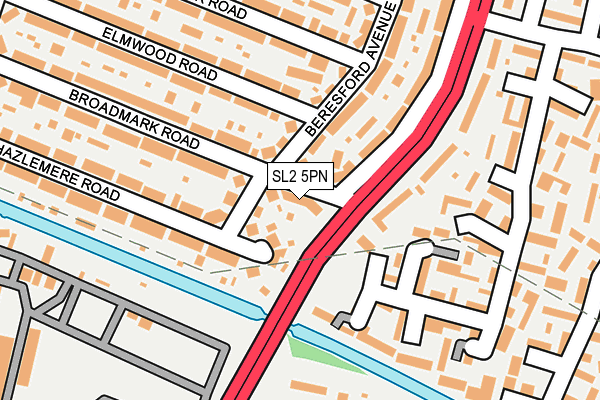 SL2 5PN map - OS OpenMap – Local (Ordnance Survey)