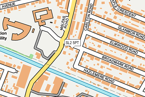 SL2 5PT map - OS OpenMap – Local (Ordnance Survey)