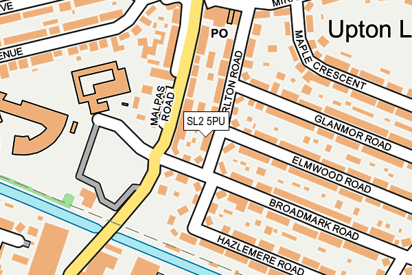 SL2 5PU map - OS OpenMap – Local (Ordnance Survey)