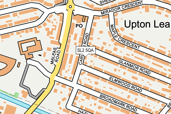 SL2 5QA map - OS OpenMap – Local (Ordnance Survey)