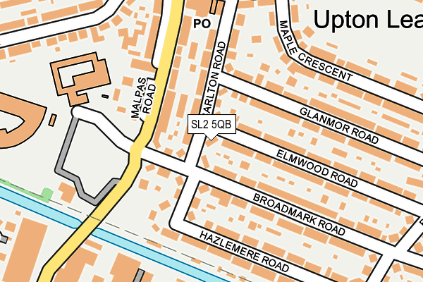 SL2 5QB map - OS OpenMap – Local (Ordnance Survey)