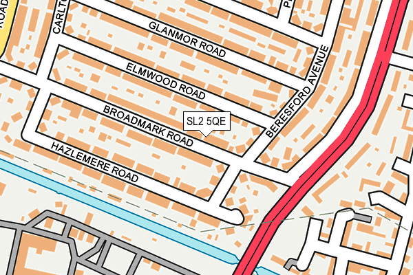 SL2 5QE map - OS OpenMap – Local (Ordnance Survey)