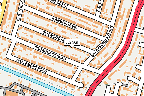 SL2 5QF map - OS OpenMap – Local (Ordnance Survey)