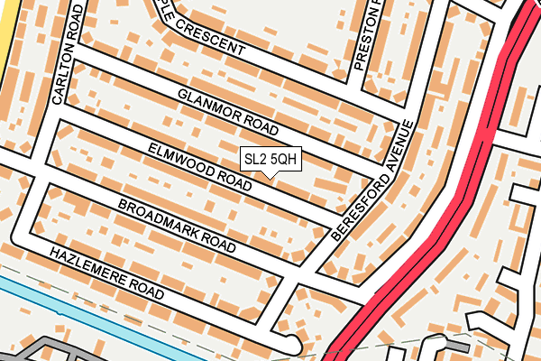 SL2 5QH map - OS OpenMap – Local (Ordnance Survey)