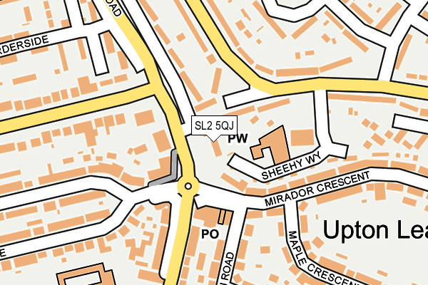 SL2 5QJ map - OS OpenMap – Local (Ordnance Survey)