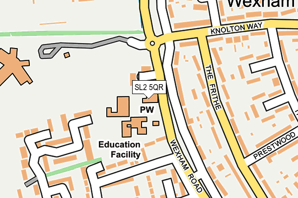 SL2 5QR map - OS OpenMap – Local (Ordnance Survey)