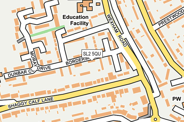 SL2 5QU map - OS OpenMap – Local (Ordnance Survey)