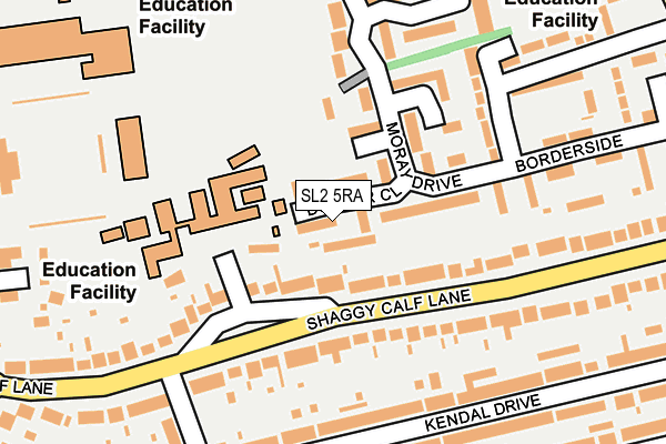 SL2 5RA map - OS OpenMap – Local (Ordnance Survey)