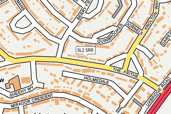 SL2 5RR map - OS OpenMap – Local (Ordnance Survey)