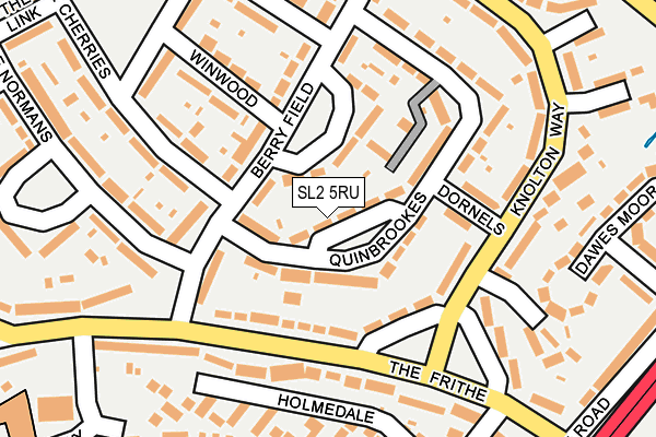 SL2 5RU map - OS OpenMap – Local (Ordnance Survey)