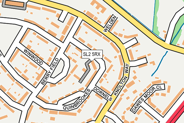 SL2 5RX map - OS OpenMap – Local (Ordnance Survey)