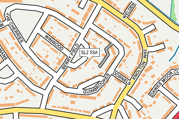 SL2 5SA map - OS OpenMap – Local (Ordnance Survey)