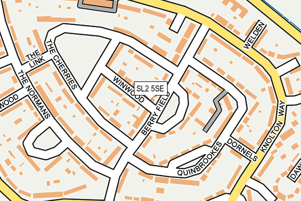 SL2 5SE map - OS OpenMap – Local (Ordnance Survey)