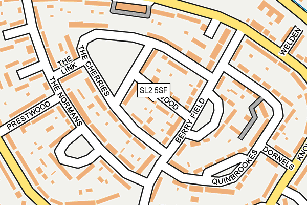 SL2 5SF map - OS OpenMap – Local (Ordnance Survey)