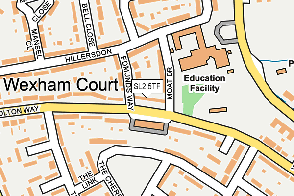 SL2 5TF map - OS OpenMap – Local (Ordnance Survey)