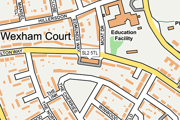 SL2 5TL map - OS OpenMap – Local (Ordnance Survey)