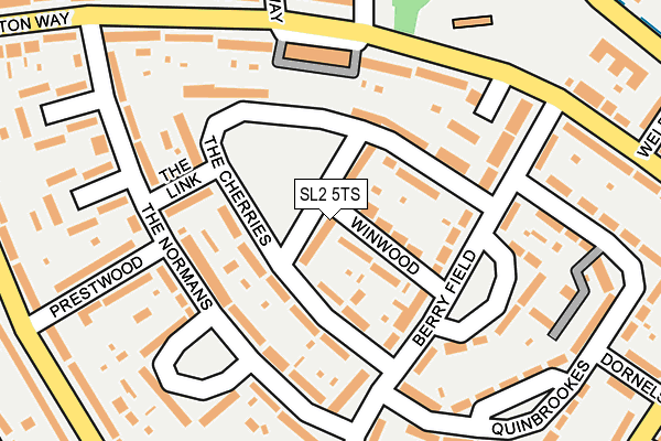 SL2 5TS map - OS OpenMap – Local (Ordnance Survey)