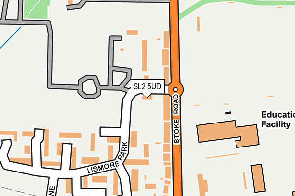 SL2 5UD map - OS OpenMap – Local (Ordnance Survey)