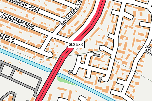 SL2 5XR map - OS OpenMap – Local (Ordnance Survey)