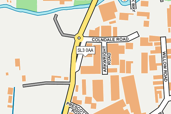 SL3 0AA map - OS OpenMap – Local (Ordnance Survey)