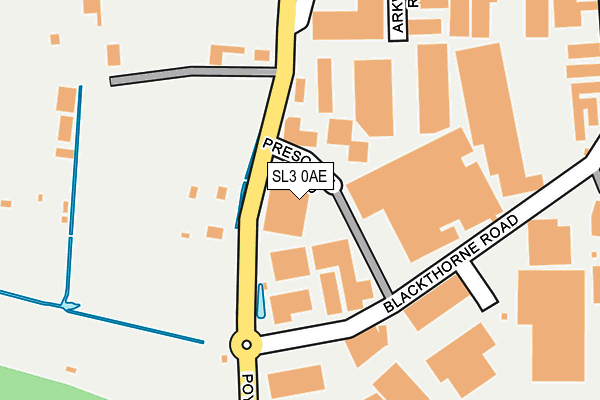 SL3 0AE map - OS OpenMap – Local (Ordnance Survey)