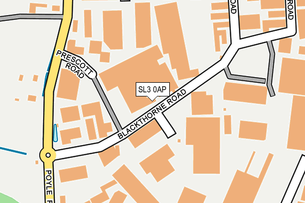 SL3 0AP map - OS OpenMap – Local (Ordnance Survey)