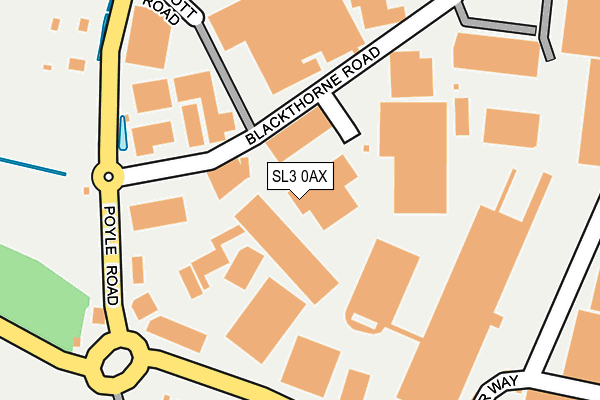 SL3 0AX map - OS OpenMap – Local (Ordnance Survey)