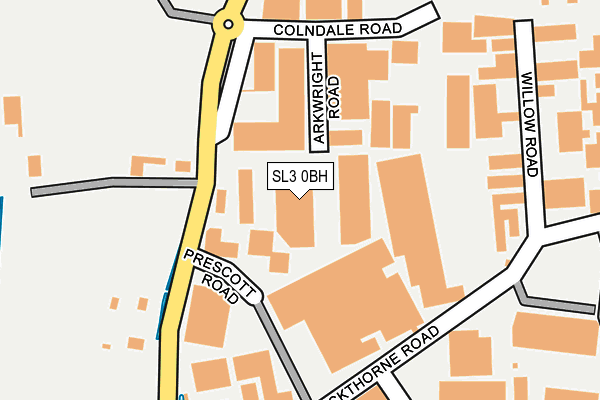 SL3 0BH map - OS OpenMap – Local (Ordnance Survey)